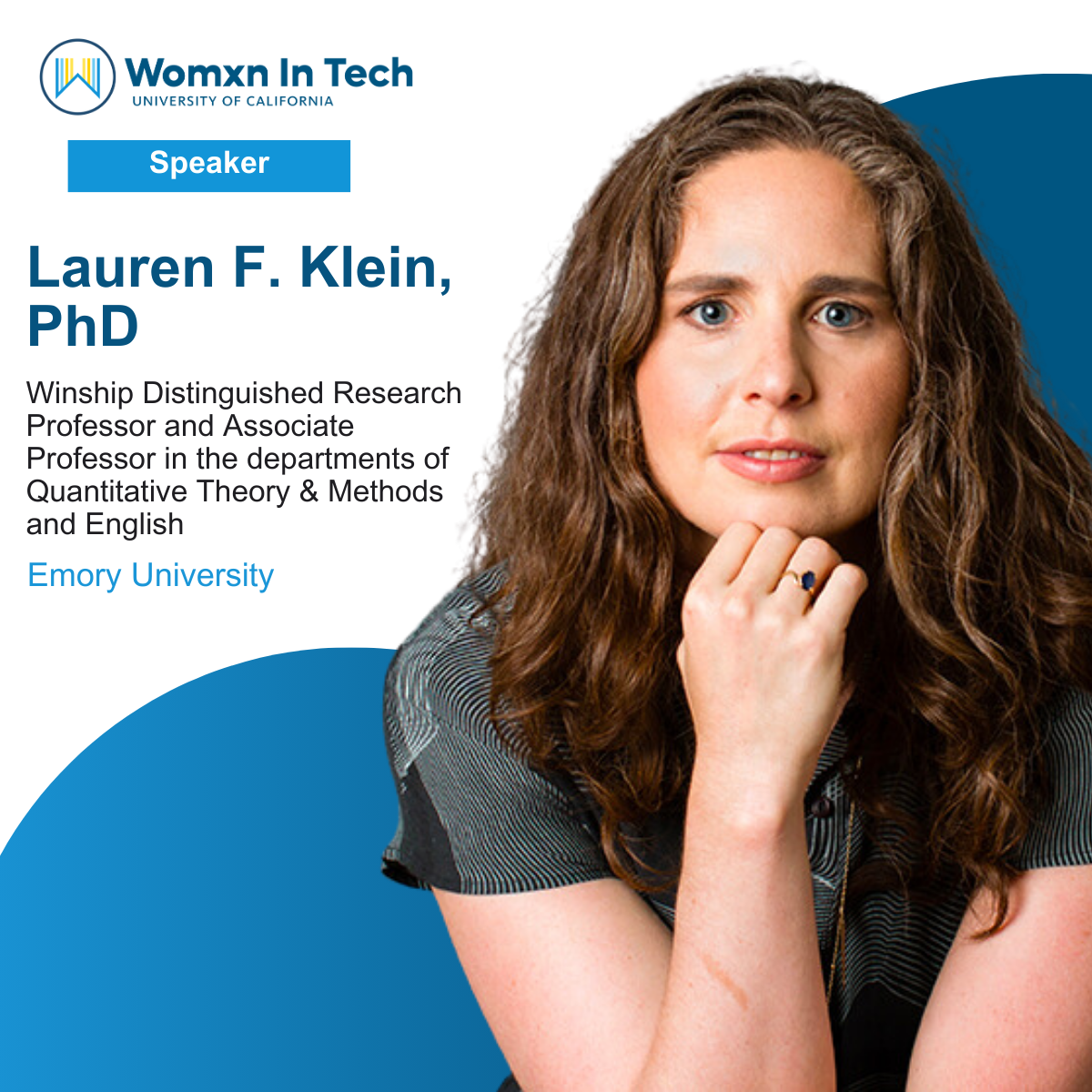 Celebrating Womxn in Tech Speaker Series - Lauren F. Klein PhD